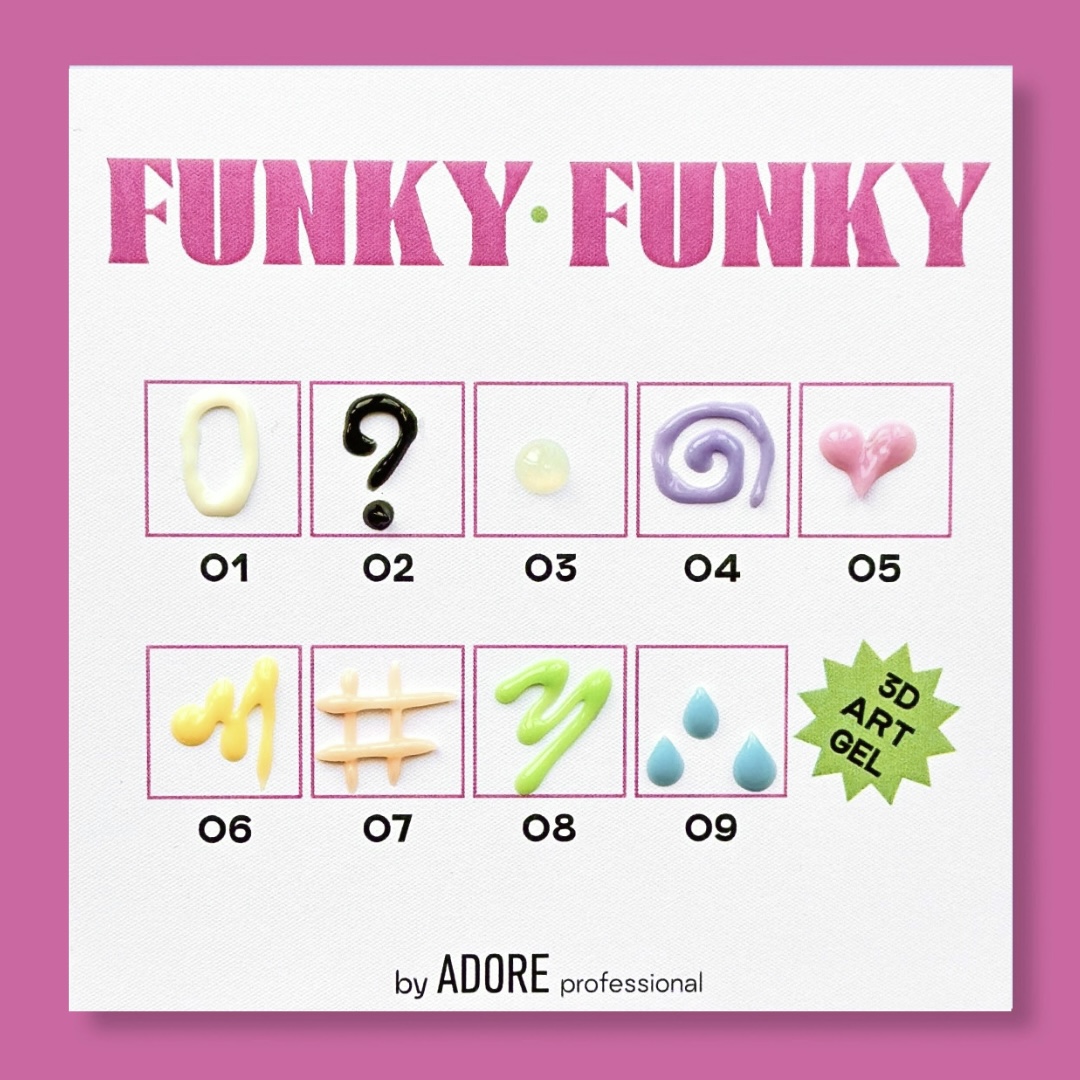 3d Funky  Art Gel