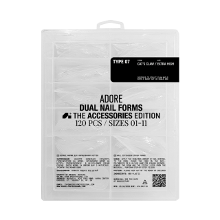 ADORE DUAL NAIL FORMS cat's  claw  extra high 120pcs size 01-11